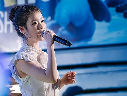 IU at a summer festival, August 2018.