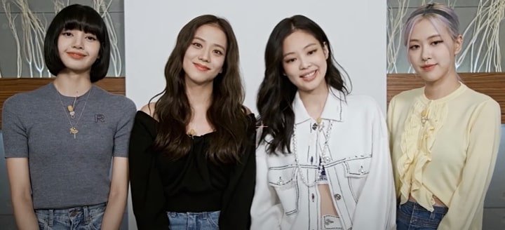 BLACKPINK in a 2020 video for PUBG Mobile