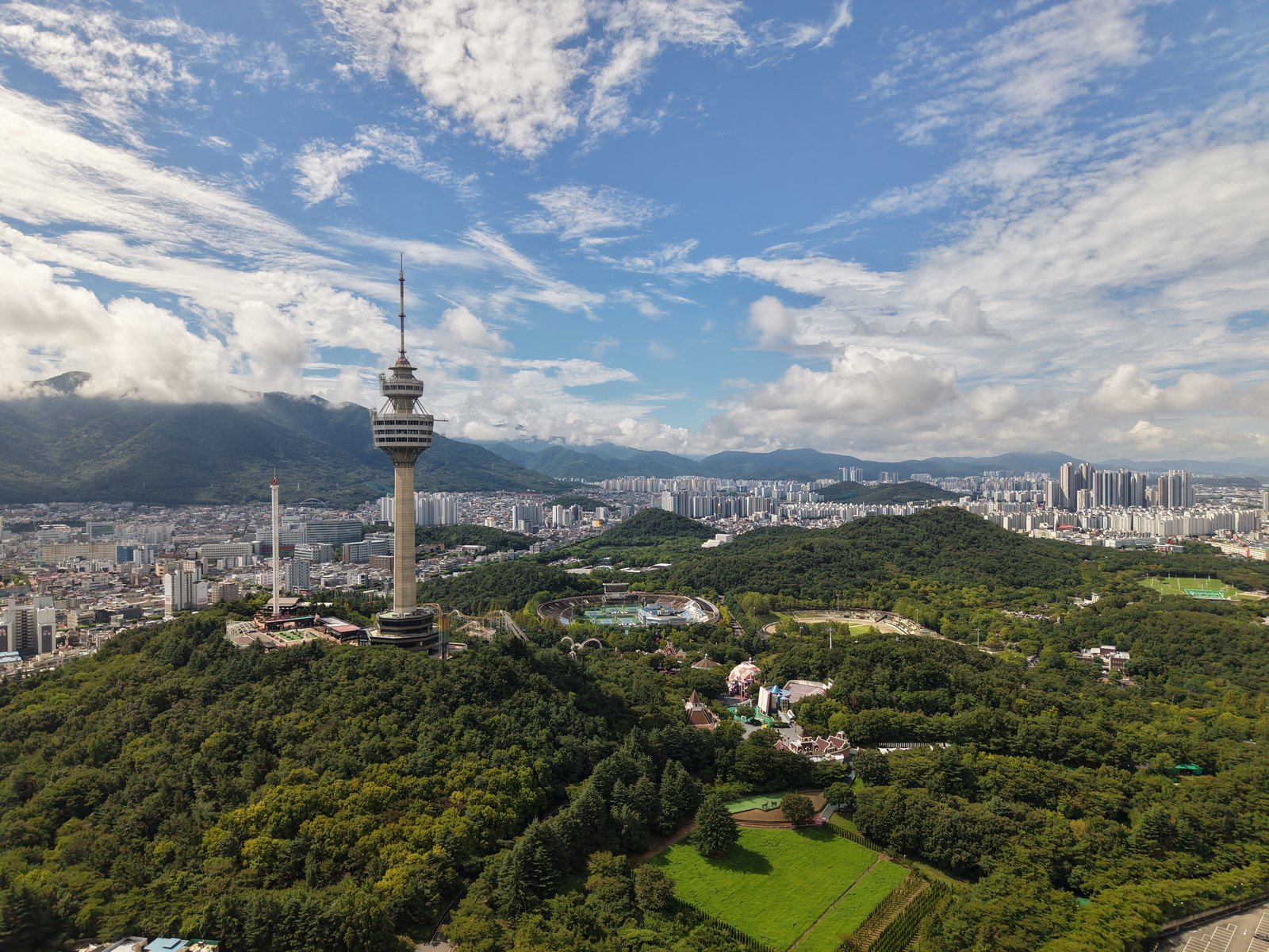 83 Tower and downtown Daegu beyond the Apsan ridge