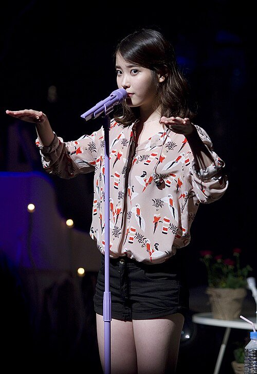 IU at her small-theater concert, June 2014.