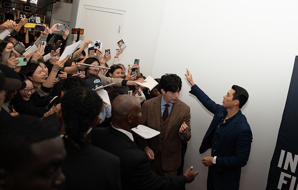Lee Dong-wook and Hyun Bin at the 2024 Toronto International Film Festival.