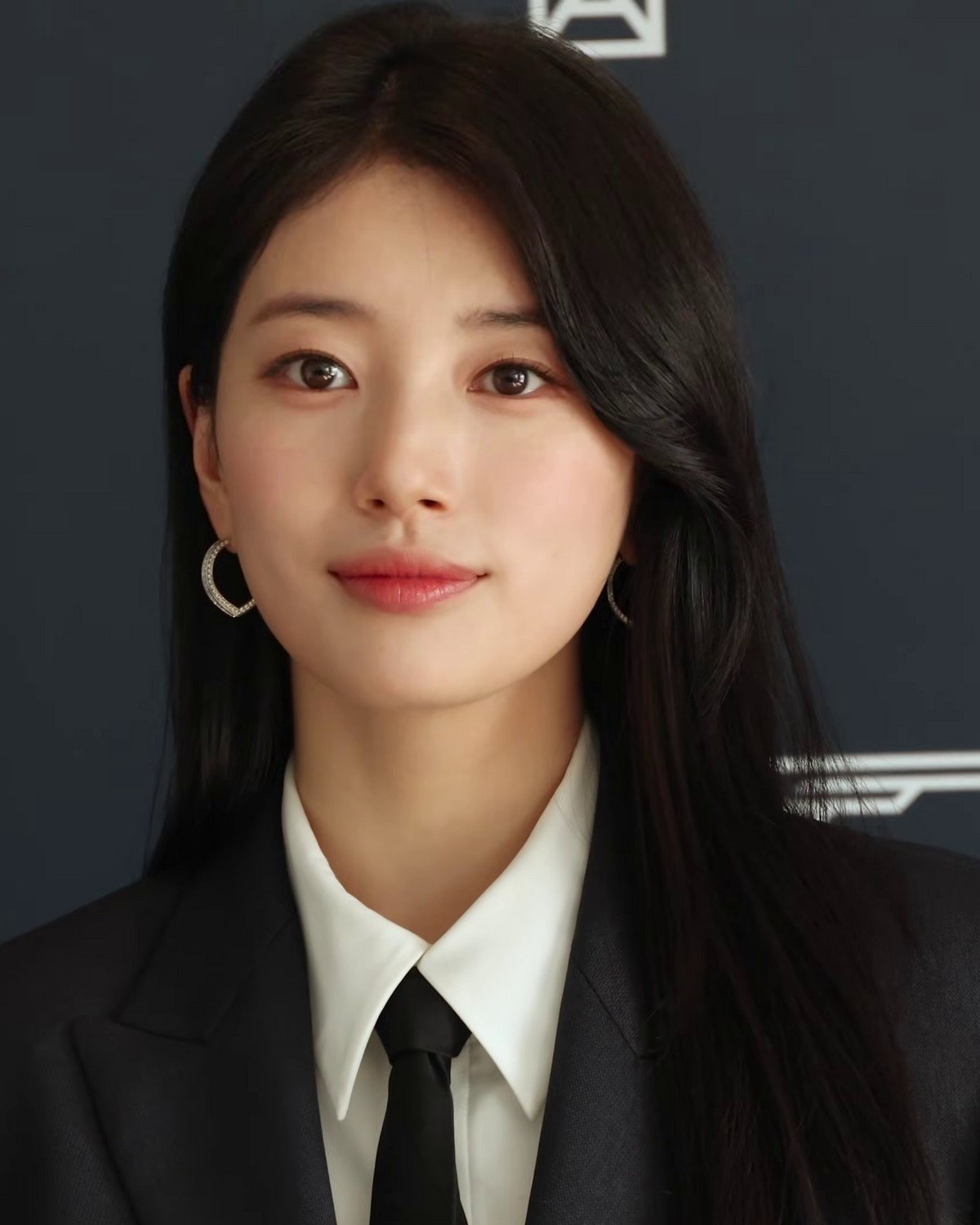 Bae Suzy in a black suit, March 2026